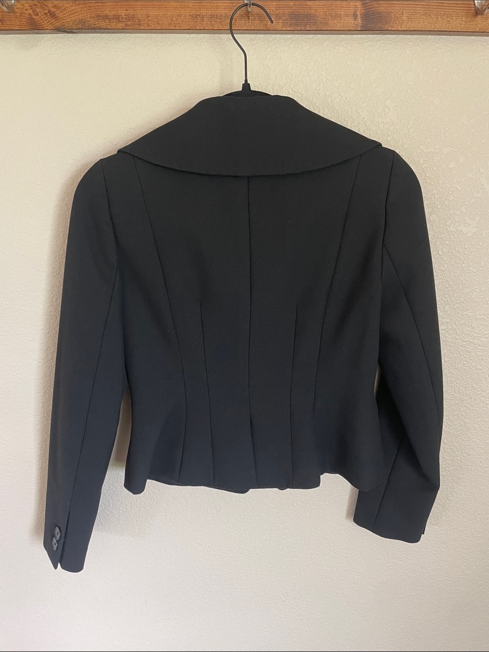 Ann Taylor Black Tailored Two-Button Blazer Jacket Women’s 2P Office Career - Picture 8 of 11